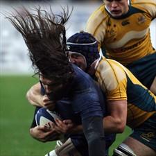 Sébastien Chabal, cheveux aux vents contre les Aussies