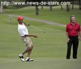 Barack Obama : sexy sur le green Barack Obama : derniers moments de détente