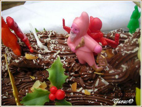 La bûche au chocolat La bûche au chocolat