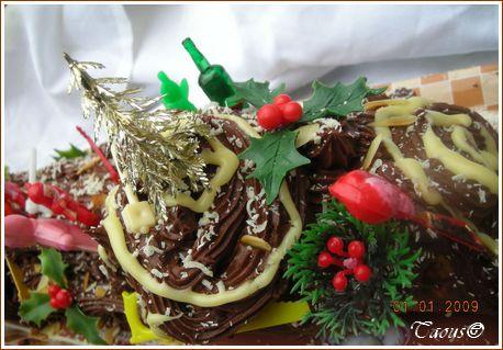 La bûche au chocolat La bûche au chocolat
