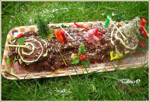 La bûche au chocolat La bûche au chocolat