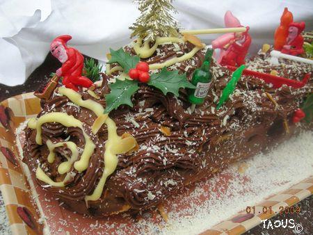 La bûche au chocolat La bûche au chocolat