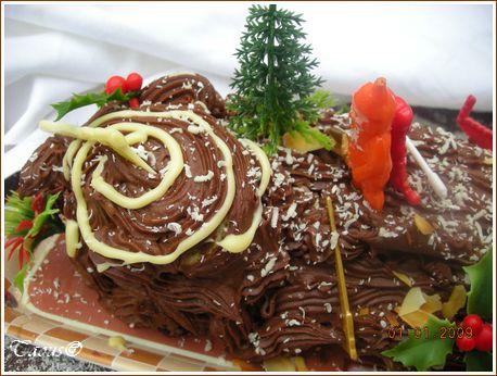 La bûche au chocolat La bûche au chocolat