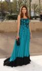 Eva Mendes dans une robe bleue sublime