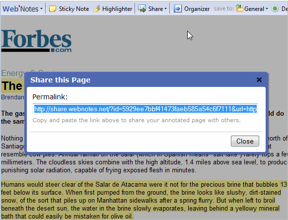 webnotes webnotes-2 WebNotes, un outil qui vous permet dannoter et de gérer vos recherches Web