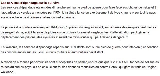 Les services d’épandage sur le qui-vive