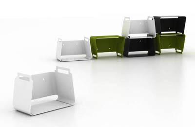 Système modulaire d\'étagères Vasu