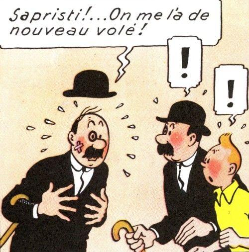 Extrait de Le Secret de la Licorne par Hergé