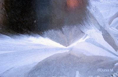 Les photos du jour: 6 janvier 2009 La Chaux-de-Fonds: vitre givrée