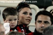 Victoria Beckham et son fils Cruz, visiblement heureux d'être là