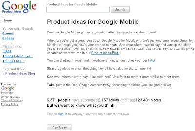 Votez pour les innovations Google Mobile