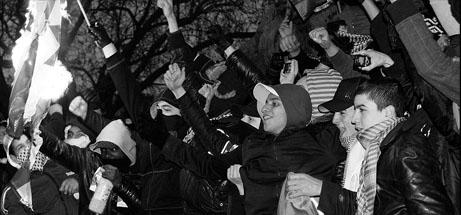 Gaza perd un peu plus son histoire à Paris. Manifestation pour la paix en Palestine, Paris, 10 janvier 2009