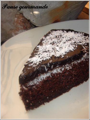 Gâteau d'anniversaire chocolat/coco