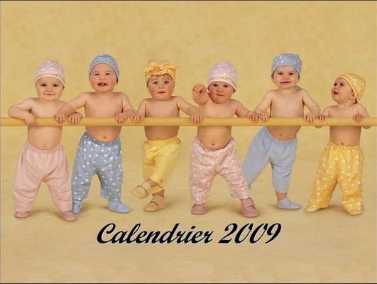 Le calendrier 2009 des bébés