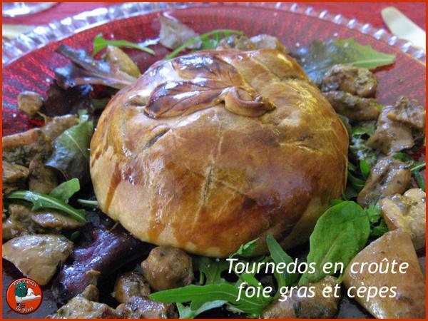 Tournedos en croûte foie gras cèpes