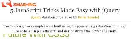 25 techniques CSS : jQuery, Mootools et d’autres ressources (partie 3) technique css 21