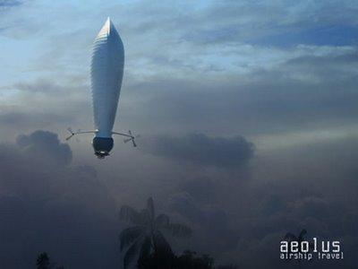 Aeolus Airship: Aerodynamic Helium Powered Travel Vehicle - Dirigeable Aérodynamique