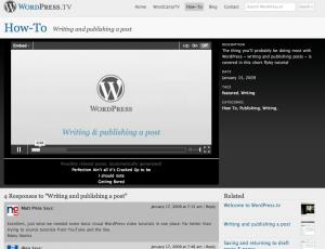 Wordpress.tv Des leçons vidéos accessibles à tous