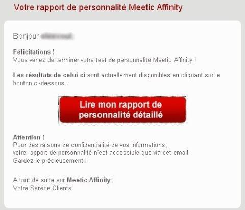 meeticaffinity rapport de personnalité meeticaffinity rapport de personnalité