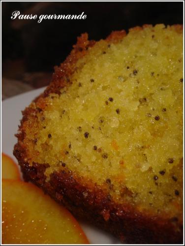 Gâteau orange/pavot