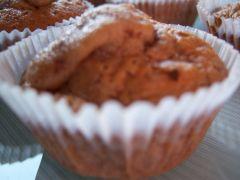 Muffins en veux-tu, en voilà... Muffin poire belle hélène.jpg