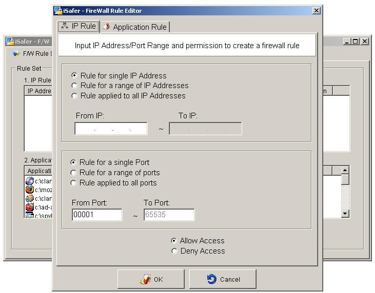 Isafer Winsock, firewall libre & gratuit pour Windows isafer6.JPG