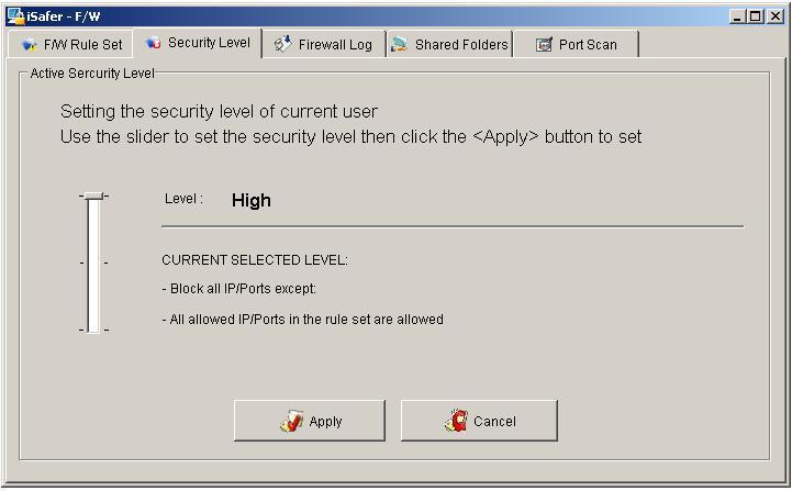 Isafer Winsock, firewall libre & gratuit pour Windows isafer2.JPG