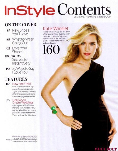 Kate Winslet pour ELLE Grande-Bretagne et InStyle