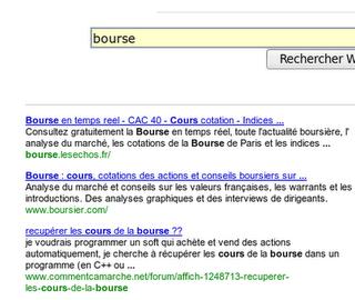 La recherche de cours avec Mokhles
