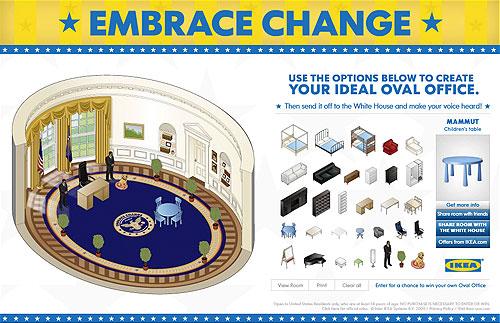 Ikéa remeuble le bureau oval... Ikéa remeuble le bureau oval...