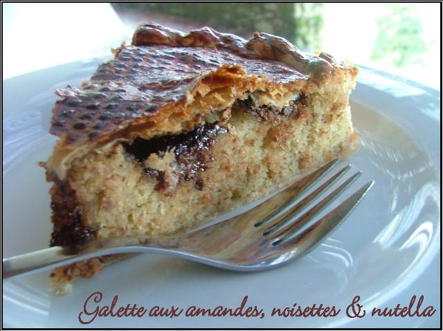 Galette gourmande aux amandes, noisettes & nutella
