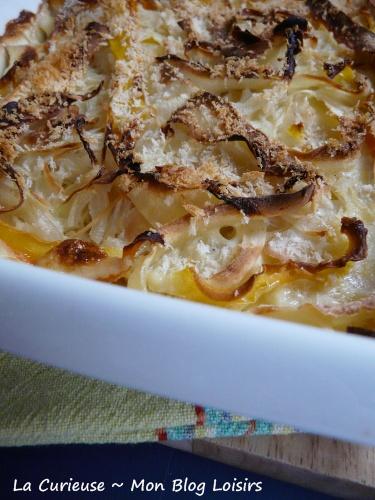 Gratin de panais-carotte-amandes