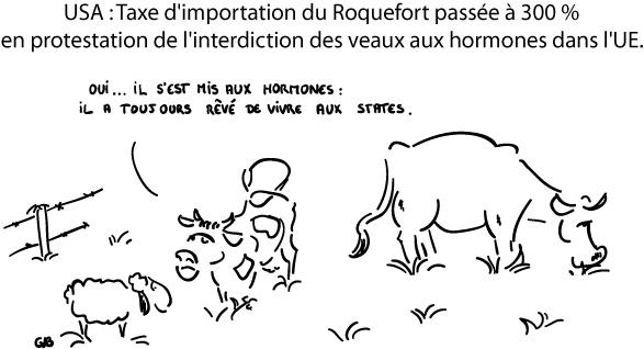 USA : Taxe d'importation du Roquefort passée à 300%