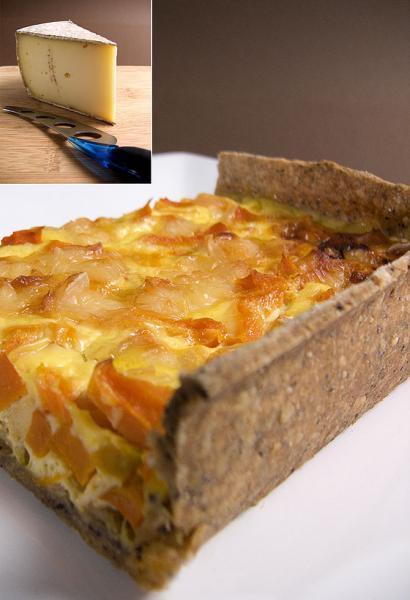 Tarte rustique aux carottes et tomme de savoie