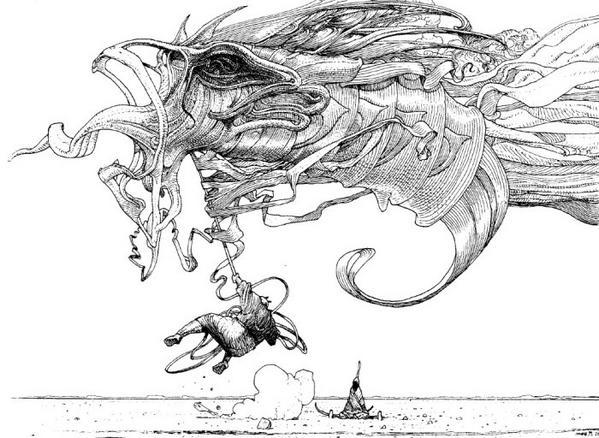 40 days dans le desert from the '40 days dans le desert' series of Moebius