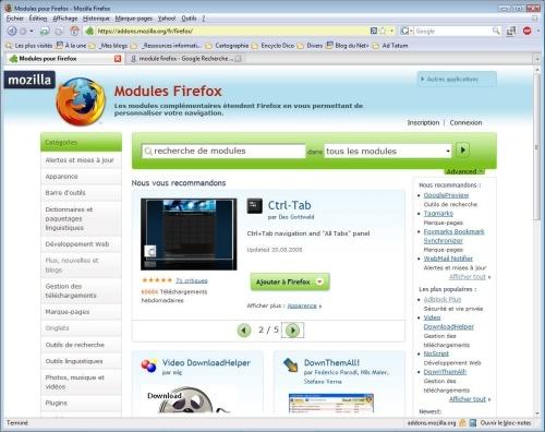 Les 10 meilleures extensions de FireFox