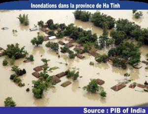 Photo des inondations dans la province de Hà Tinh