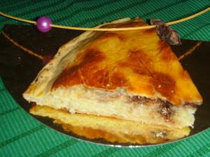 Ma galette des rois exotique: coco-banane-chocolat au lait