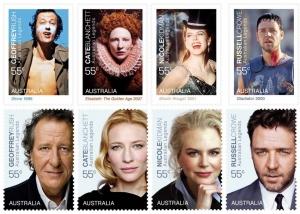 Nicole Kidman, Russell Crowe, Cate Blanchett et Geoffrey Rush deviennent des timbres en Australie ! 