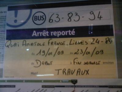 Suppression (momentanée?) de voie de bus, Bd Saint Germain…