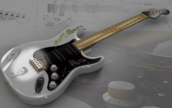 Guitar - Image Render in PhotoWorks by Lin Shaodun