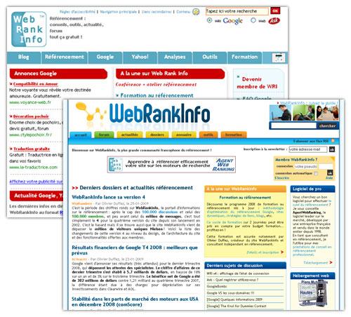 Version 3 et 4 de WebRankInfo