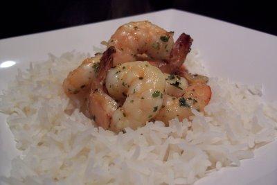 Crevettes marinées à l'ail