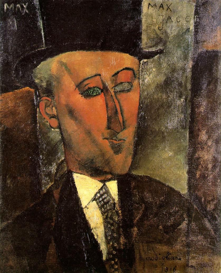 Max Jacob, par Modigliani Max Jacob, par Modigliani