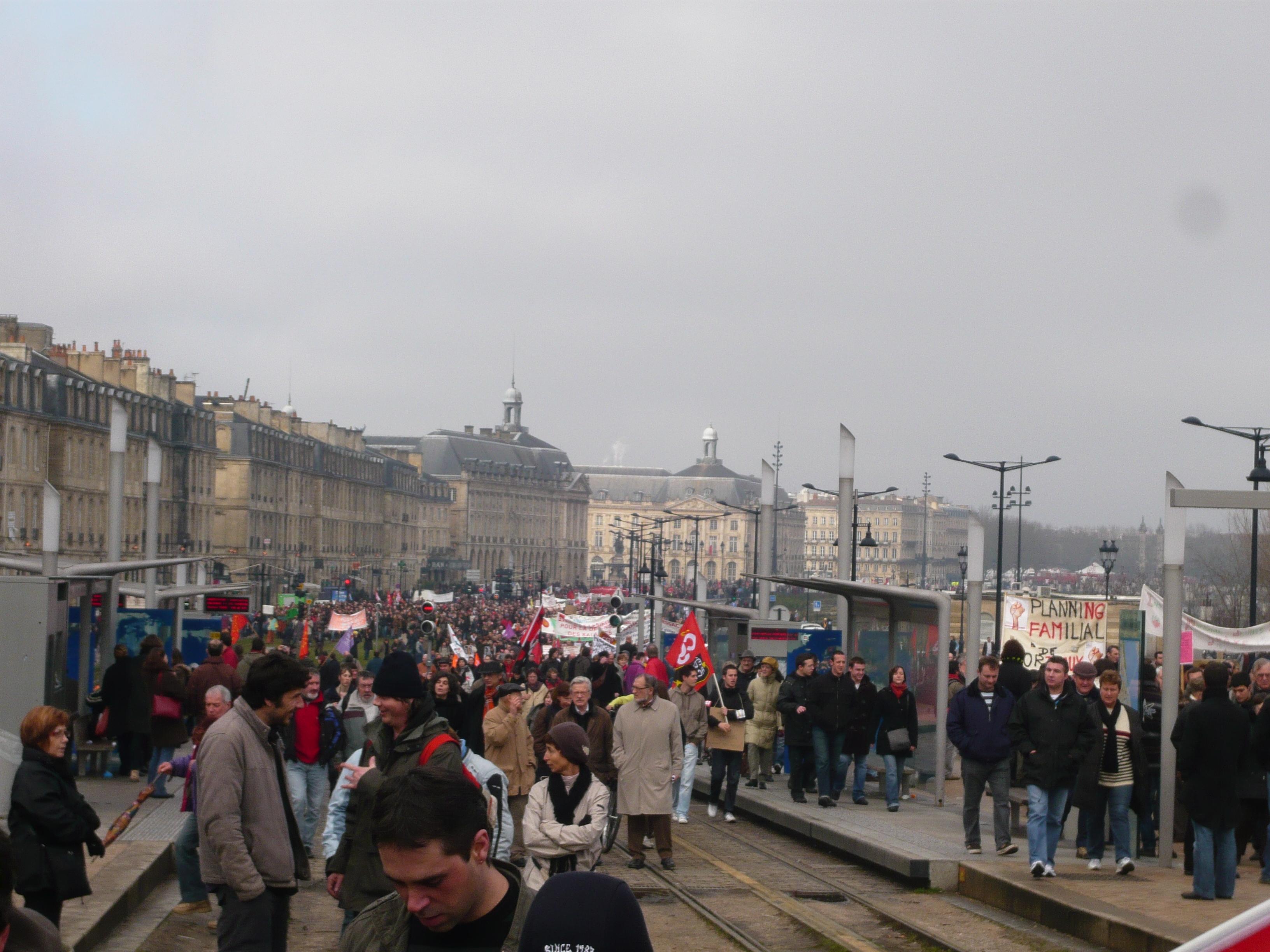 Manifestation Bordeaux 29 janvier 2009
