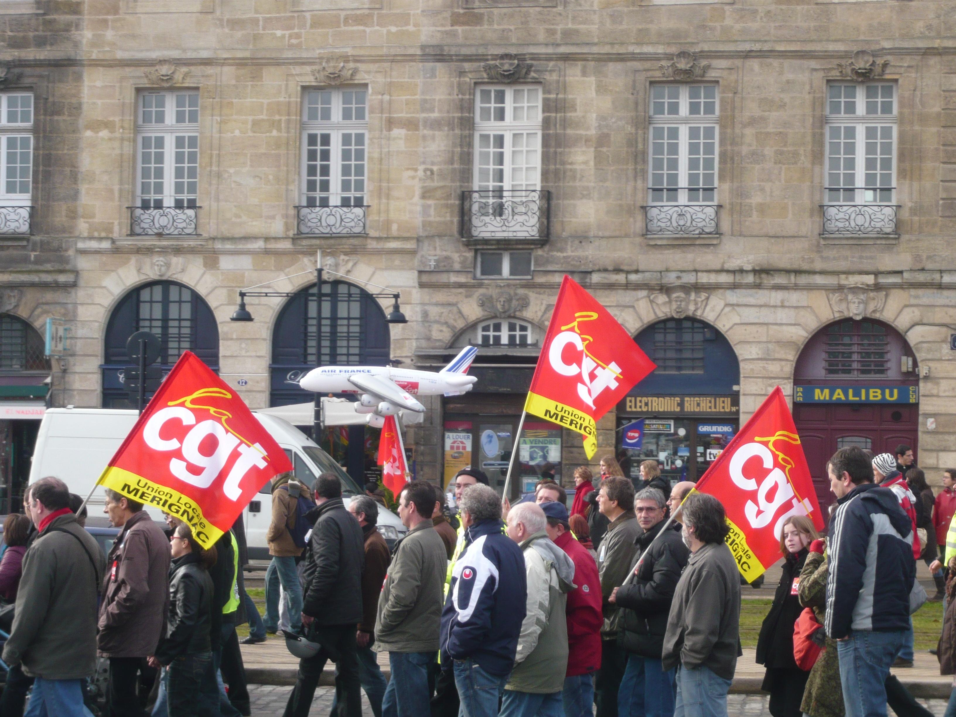 Bordeaux Manifestation Air France