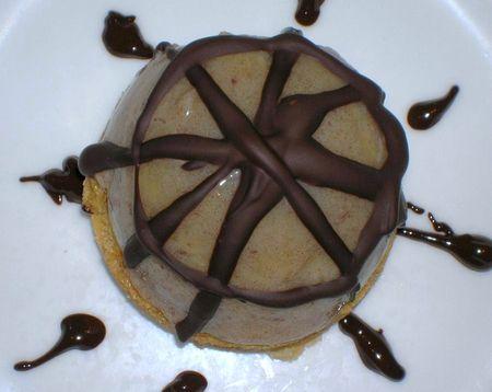 Mousse de dattes sur son sablé aux amandes 019