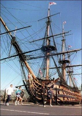 Le HMS Victory de l'amiral Nelson...