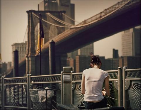 reading by the bridge