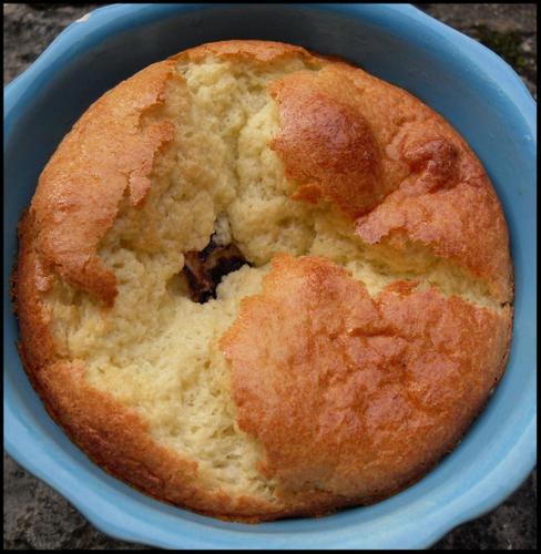 Petits souffles aux amandes en coeur de chocolat Petits souffles aux amandes en coeur de chocolat